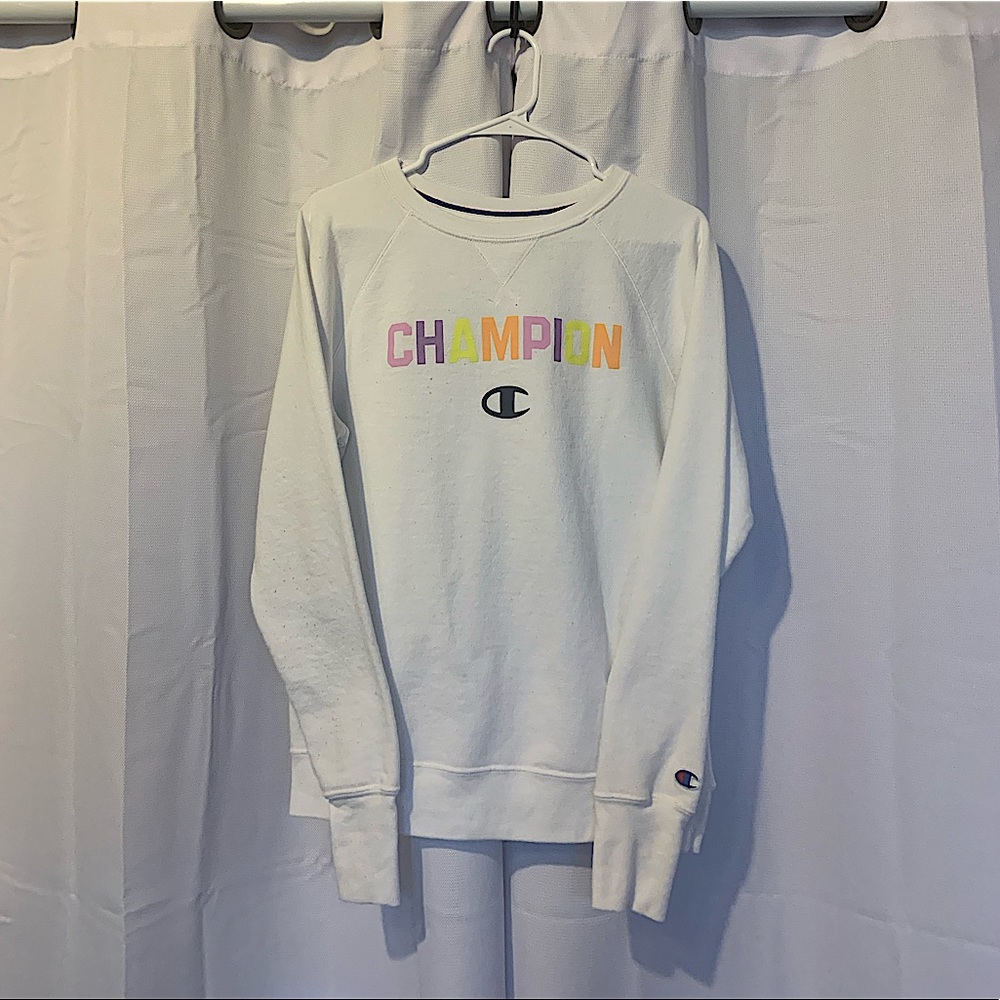 CHAMPION Crewneck with Pastel Lettering